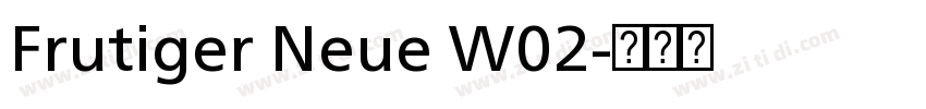 Frutiger Neue W02字体转换